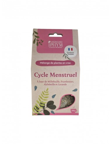 Complexe Tisane Cycle Menstruel - Millefeuille, Framboisier, Alchémille & Lavande - 100g