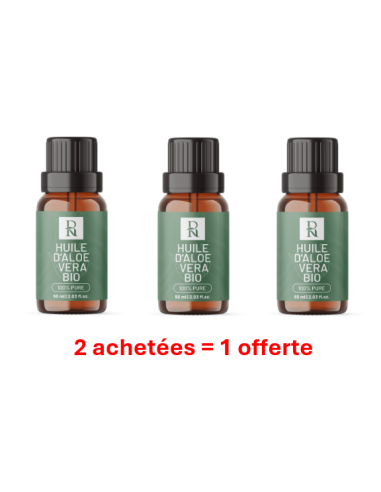 Pack promo Huile d’Aloe Vera - Apaisante et Régénérante pour Tous Types de Peaux