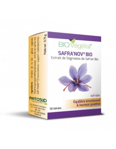 Safran bio standardisé 30 mg